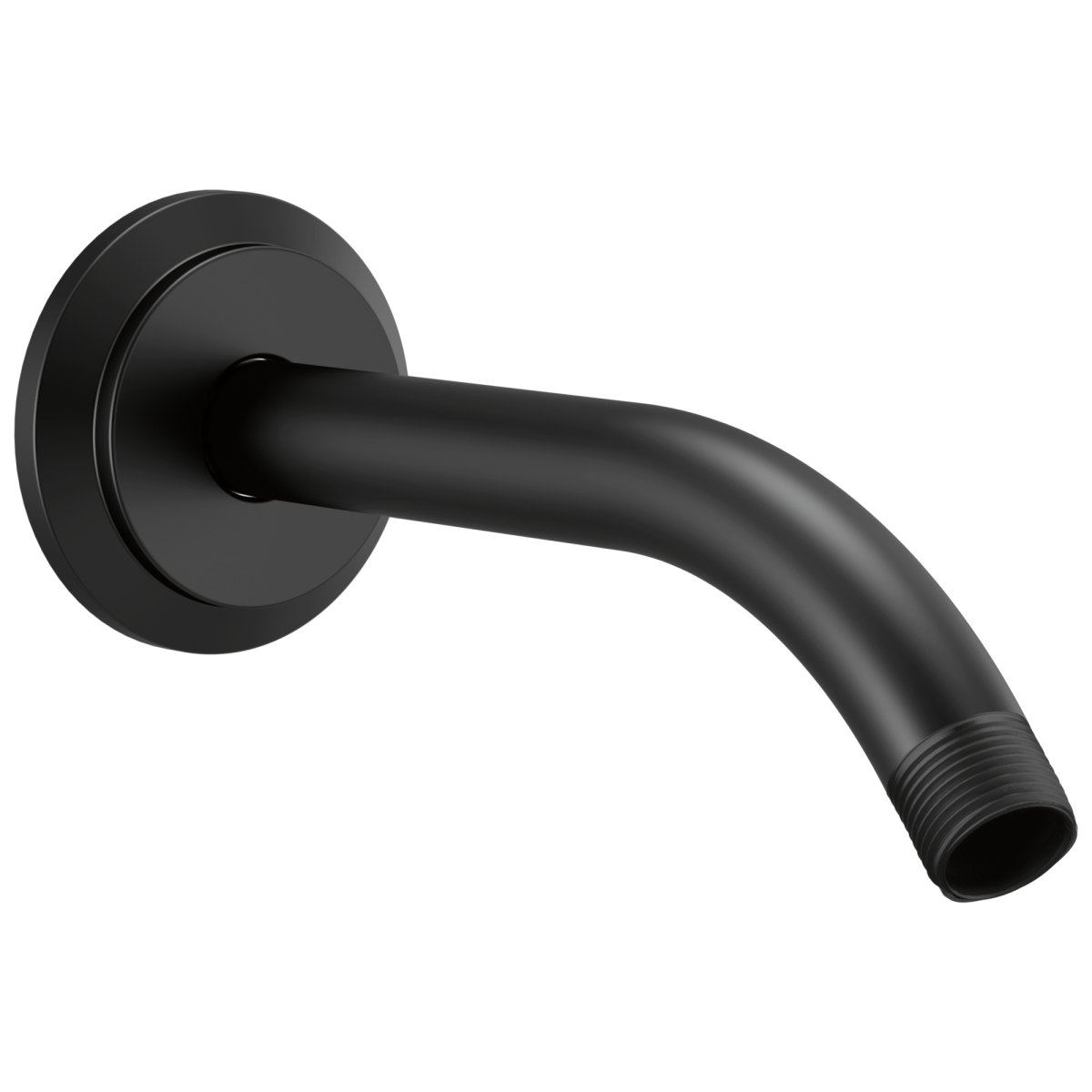 BRIZO Atavis Shower Arm and Flange — Matte Black