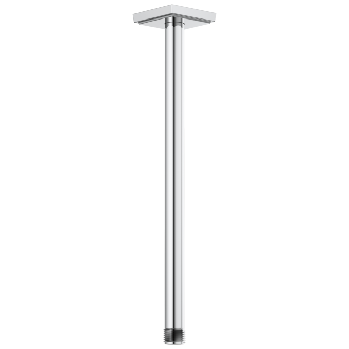 BRIZO Essential Shower 14" Ceiling Mount Shower Arm And Square Flange — Chrome