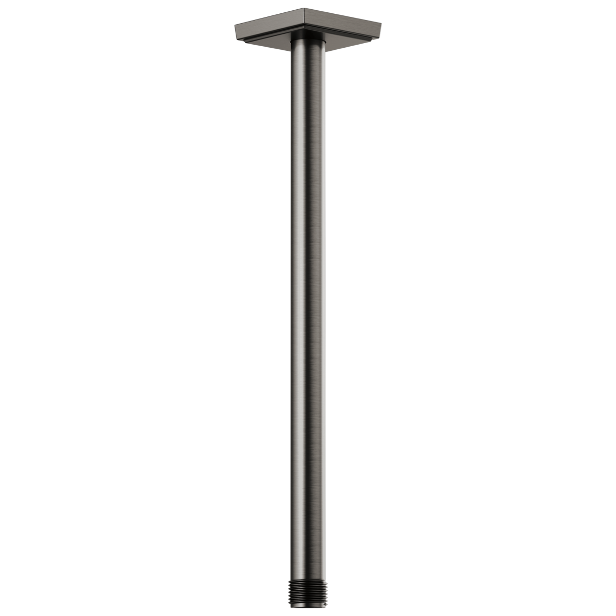BRIZO Essential Shower 14" Ceiling Mount Shower Arm And Square Flange — Luxe Steel