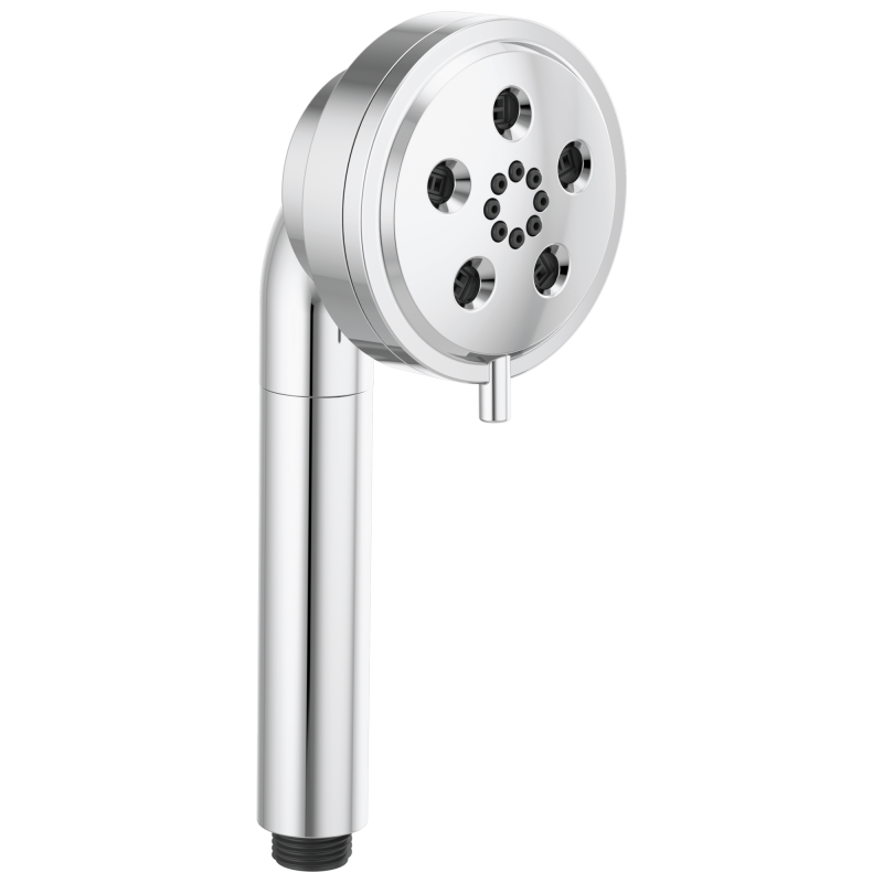 BRIZO Essential Shower Linear Round H2Okinetic Multi-Function Handshower — Chrome