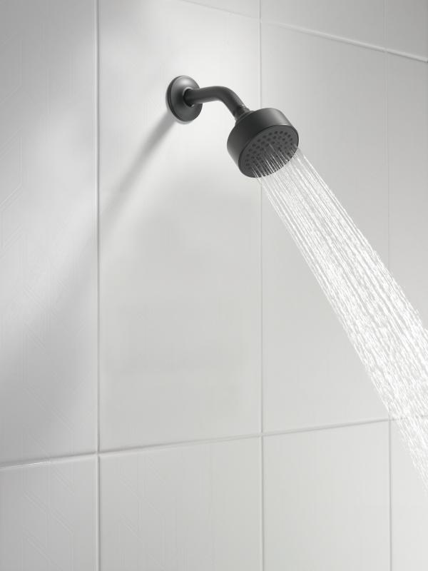 DELTA Modern Round Showerhead — Matte Black