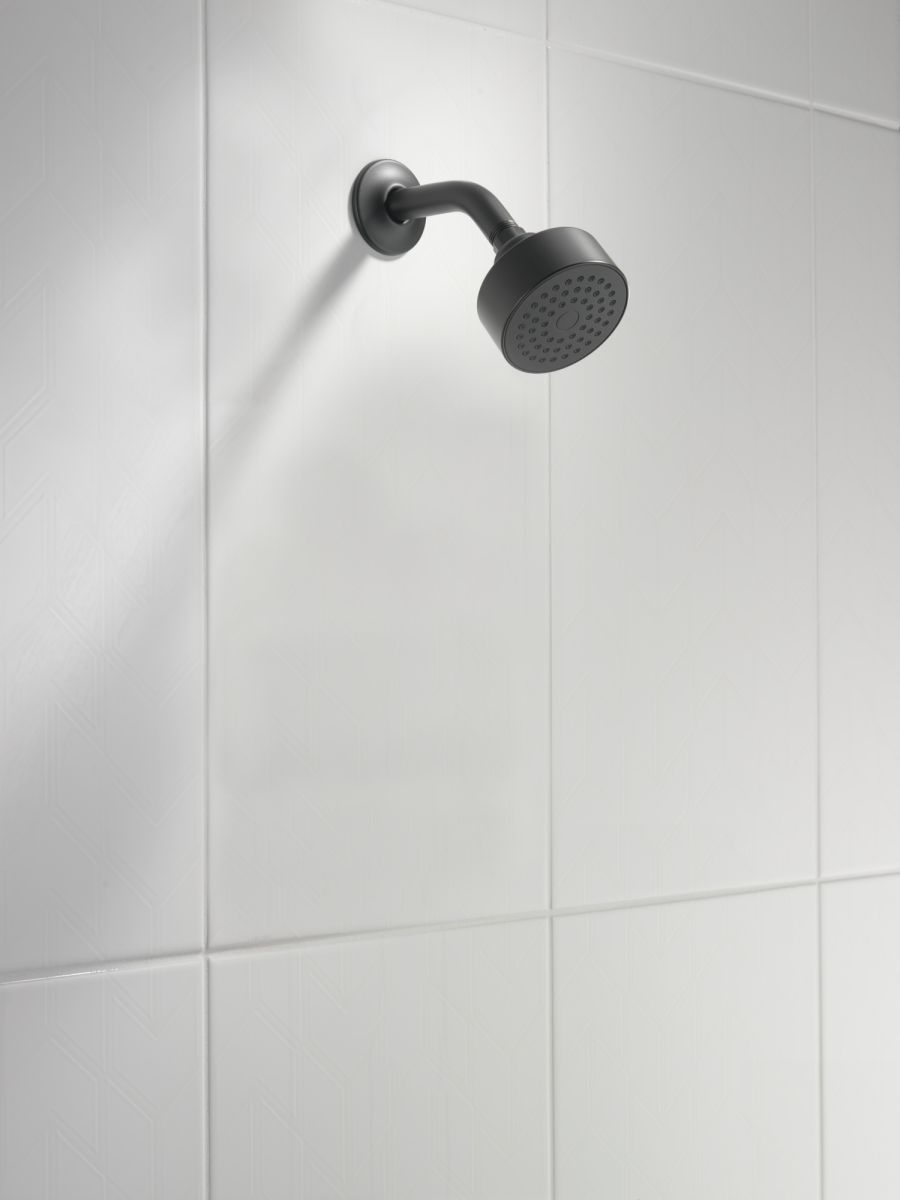 DELTA Modern Round Showerhead — Matte Black