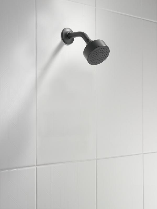 DELTA Modern Round Showerhead — Matte Black