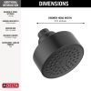 DELTA Modern Round Showerhead — Matte Black
