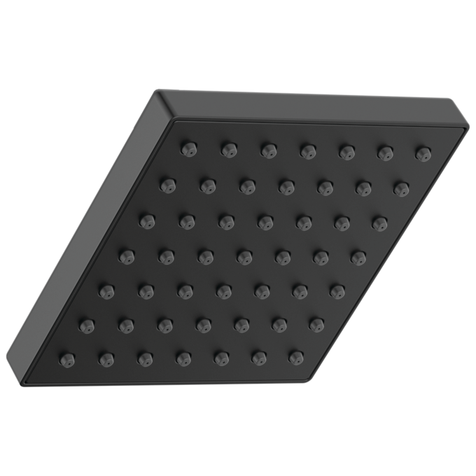 DELTA Modern Square Showerhead — Matte Black