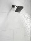 DELTA Modern Square Showerhead — Matte Black