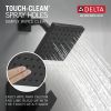 DELTA Modern Square Showerhead — Matte Black