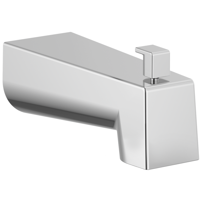 DELTA Modern Tub Spout - Pull Up Diverter — Chrome