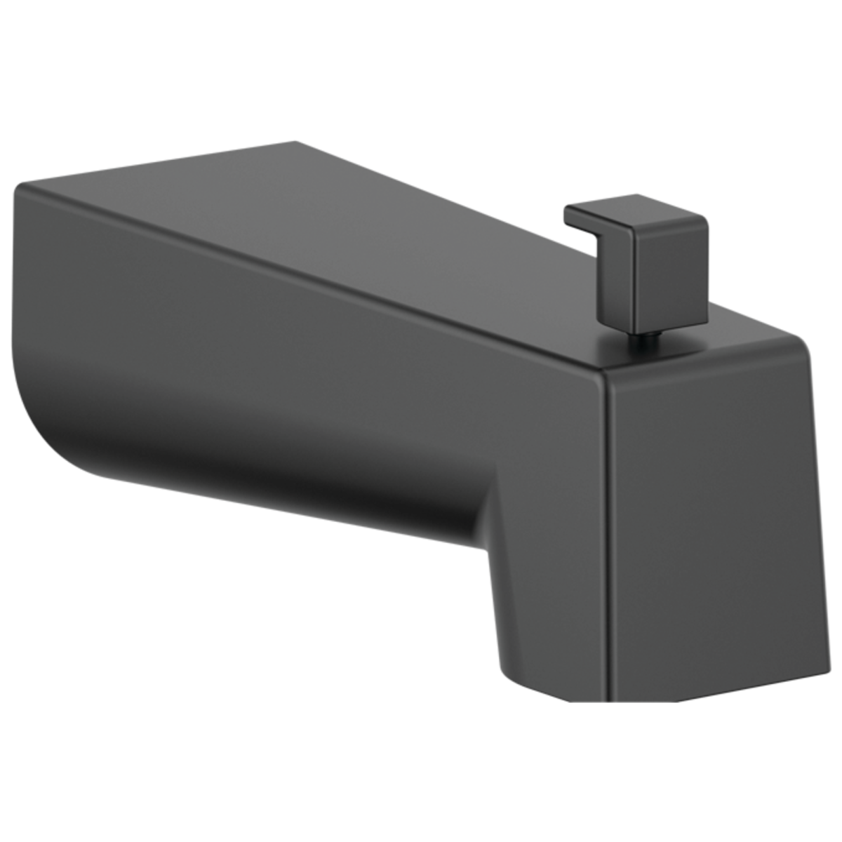 DELTA Modern Tub Spout - Pull Up Diverter — Matte Black