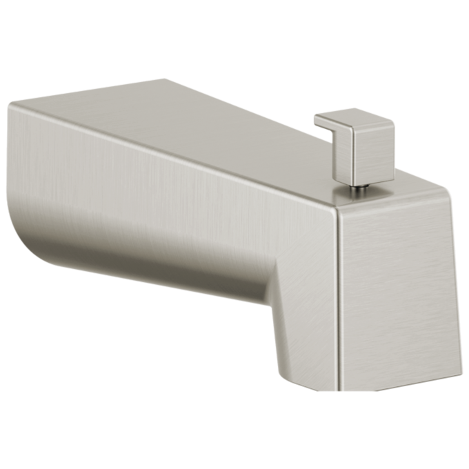 DELTA Modern Tub Spout - Pull Up Diverter — Stainless