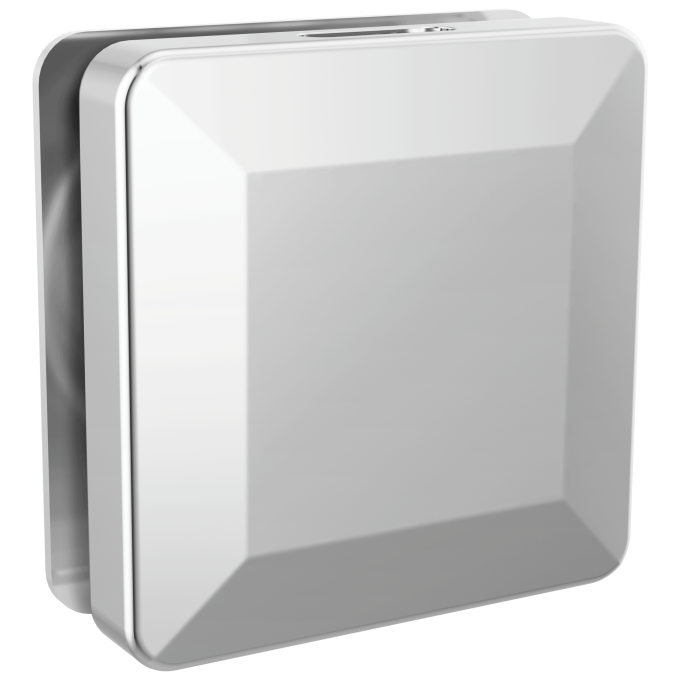 DELTA Universal Showering Components Square Steam Head — Lumicoat® Chrome