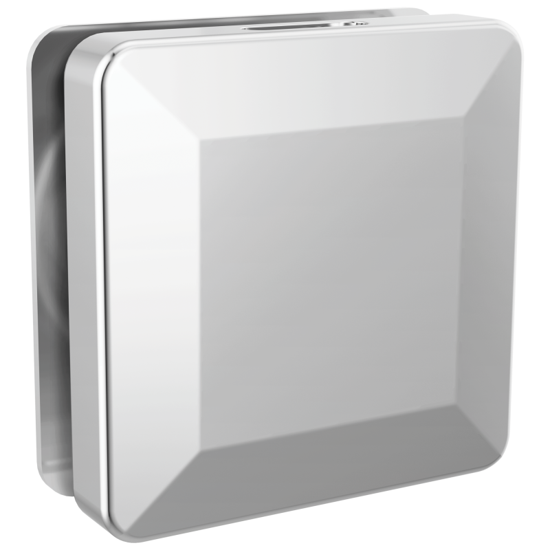 DELTA Universal Showering Components Square Steam Head — Lumicoat® Chrome