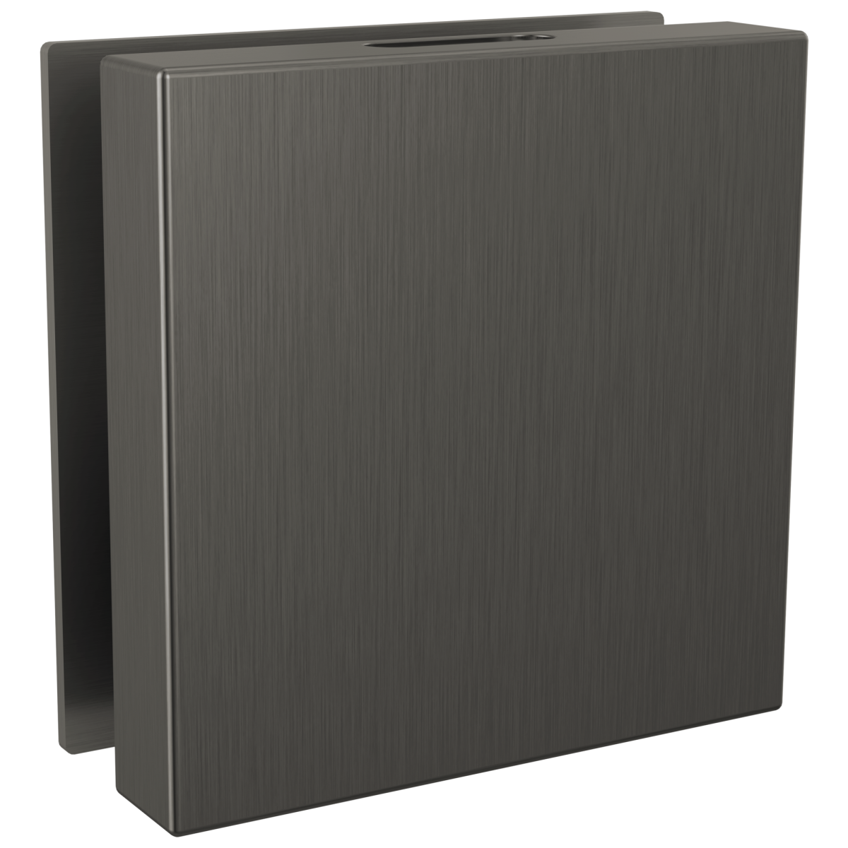 DELTA Universal Showering Components Contemporary Square Steam Head — Lumicoat® Black Stainless