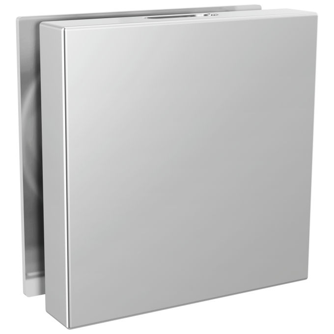 DELTA Universal Showering Components Contemporary Square Steam Head — Lumicoat® Chrome