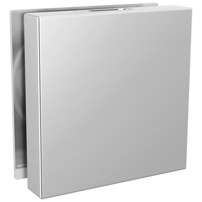 DELTA Universal Showering Components Contemporary Square Steam Head — Lumicoat® Chrome
