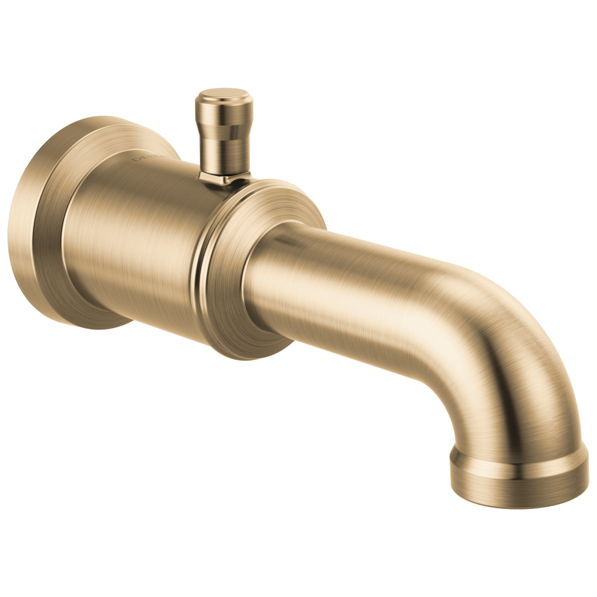 DELTA Broderick Diverter Tub Spout — Lumicoat® Champagne Bronze