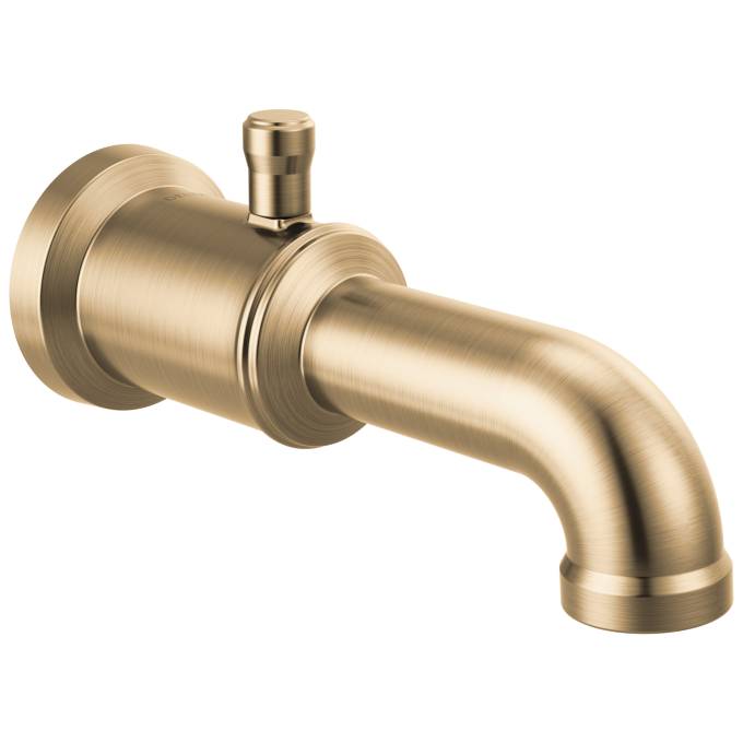 DELTA Broderick Diverter Tub Spout — Lumicoat® Champagne Bronze