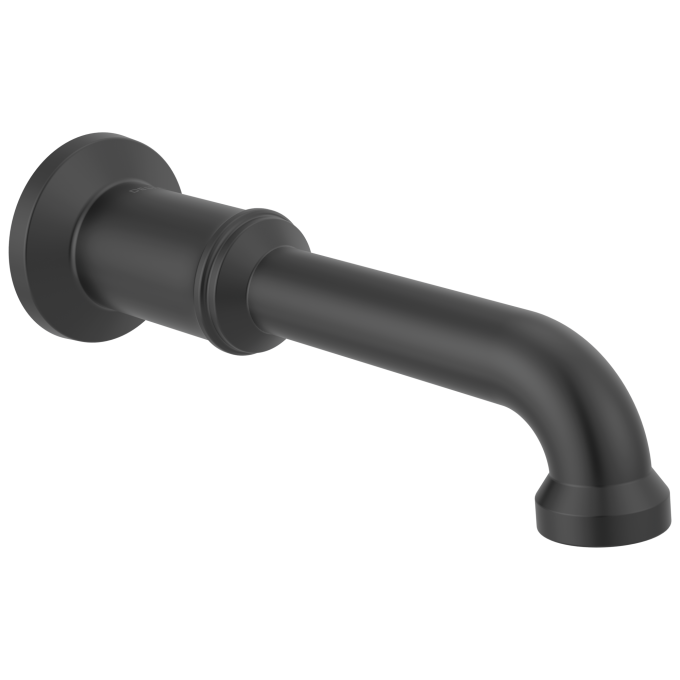 DELTA Broderick Non-Diverter Tub Spout — Matte Black