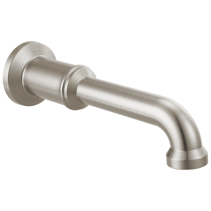 DELTA Broderick Non-Diverter Tub Spout — Lumicoat® Stainless
