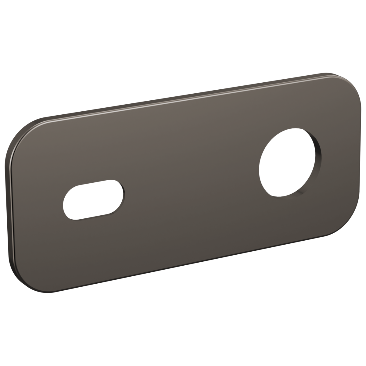 BRIZO Roccesco Optional Wall Plate Lavatory Escutcheon — Brilliance Black Onyx