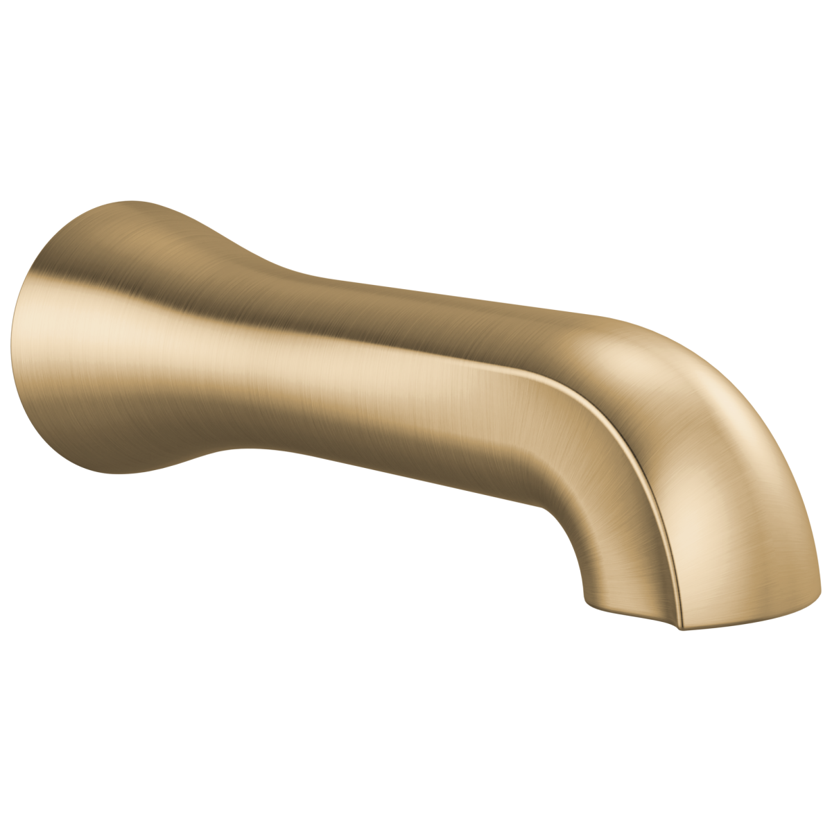 DELTA Bonacci Non-Diverter Tub Spout — Lumicoat® Champagne Bronze