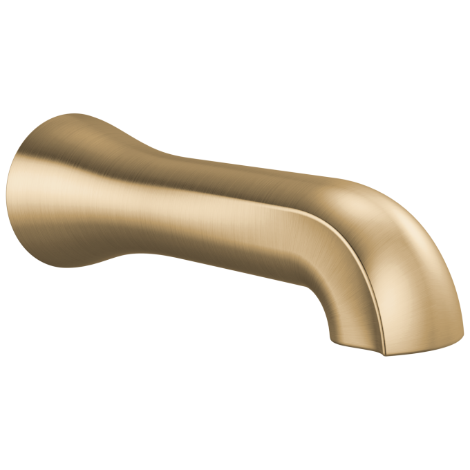 DELTA Bonacci Non-Diverter Tub Spout — Lumicoat® Champagne Bronze