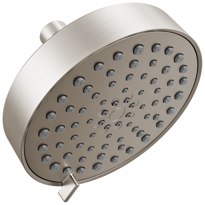 DELTA Universal Showering Components 4-Setting Shower Head — Spotshield Brushed Nickel