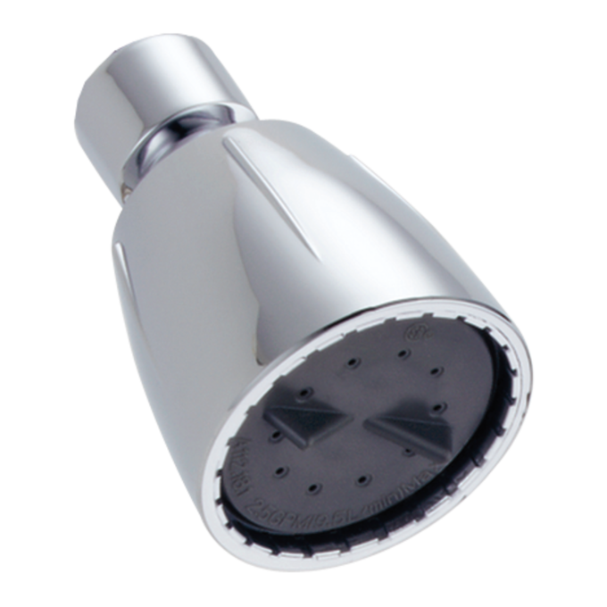 DELTA Universal Showering Components Fundamentals Single-Setting Shower Head — Chrome