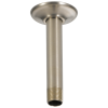 BRIZO Essential Shower 6" Ceiling Mount Shower Arm And Round Flange — Brushed Nickel