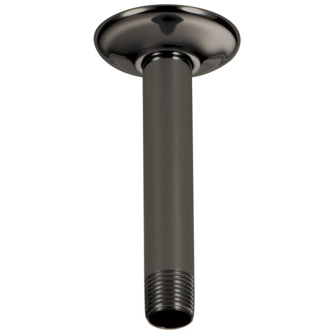 BRIZO Other 6" Ceiling Mount Shower Arm And Round Flange — Brilliance Black Onyx