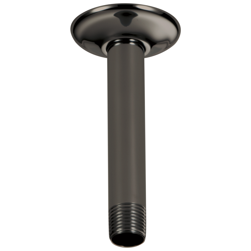 BRIZO Other 6" Ceiling Mount Shower Arm And Round Flange — Brilliance Black Onyx