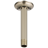 BRIZO Essential Shower 6" Ceiling Mount Shower Arm And Round Flange — Polished Nickel
