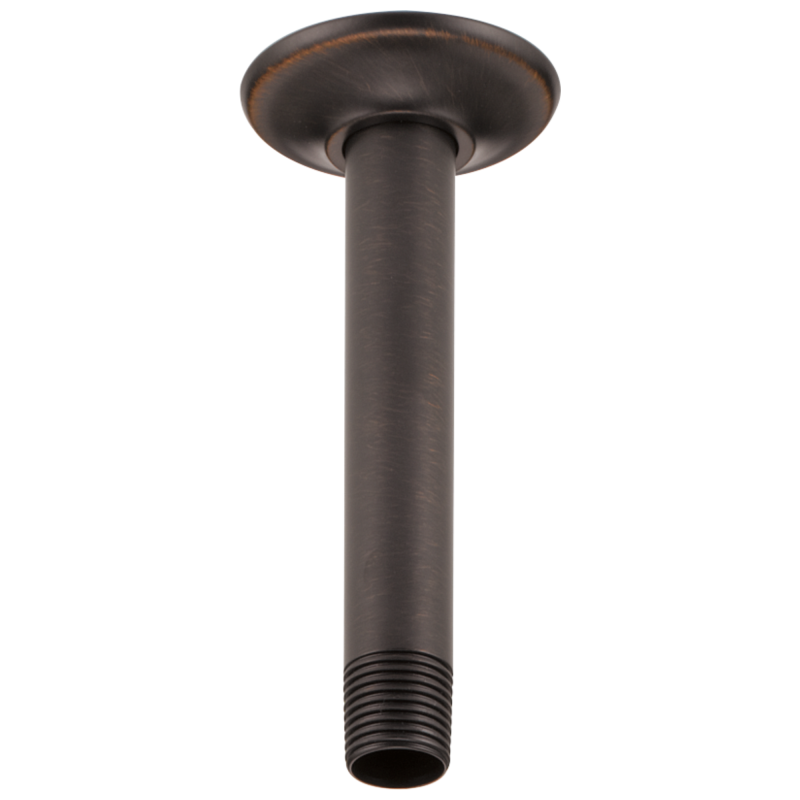 BRIZO Essential Shower 6" Ceiling Mount Shower Arm And Round Flange — Venetian Bronze