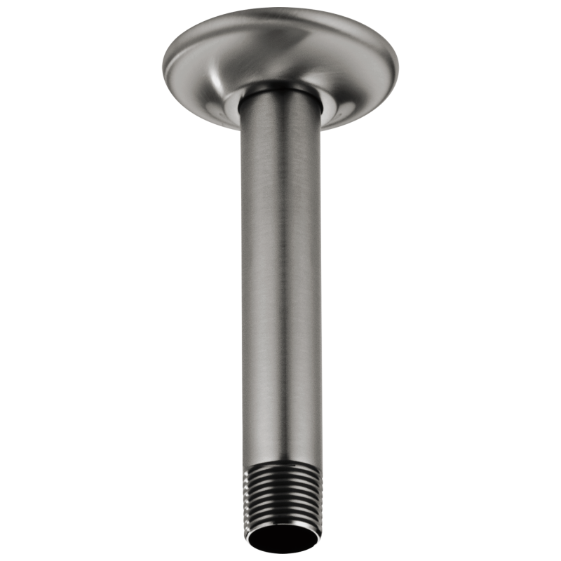 BRIZO Essential Shower 6" Ceiling Mount Shower Arm And Round Flange — Luxe Steel