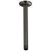 BRIZO Other 10" Ceiling Mount Shower Arm And Round Flange — Brilliance Black Onyx