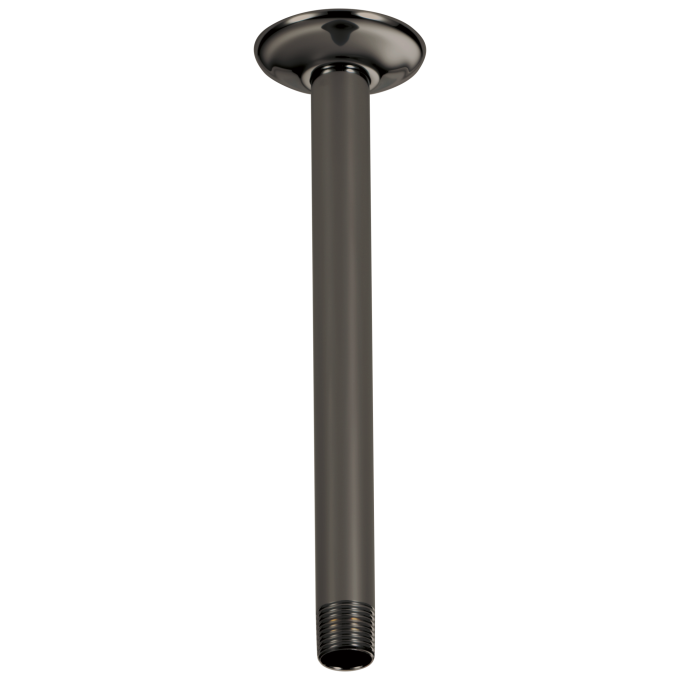 BRIZO Other 10" Ceiling Mount Shower Arm And Round Flange — Brilliance Black Onyx