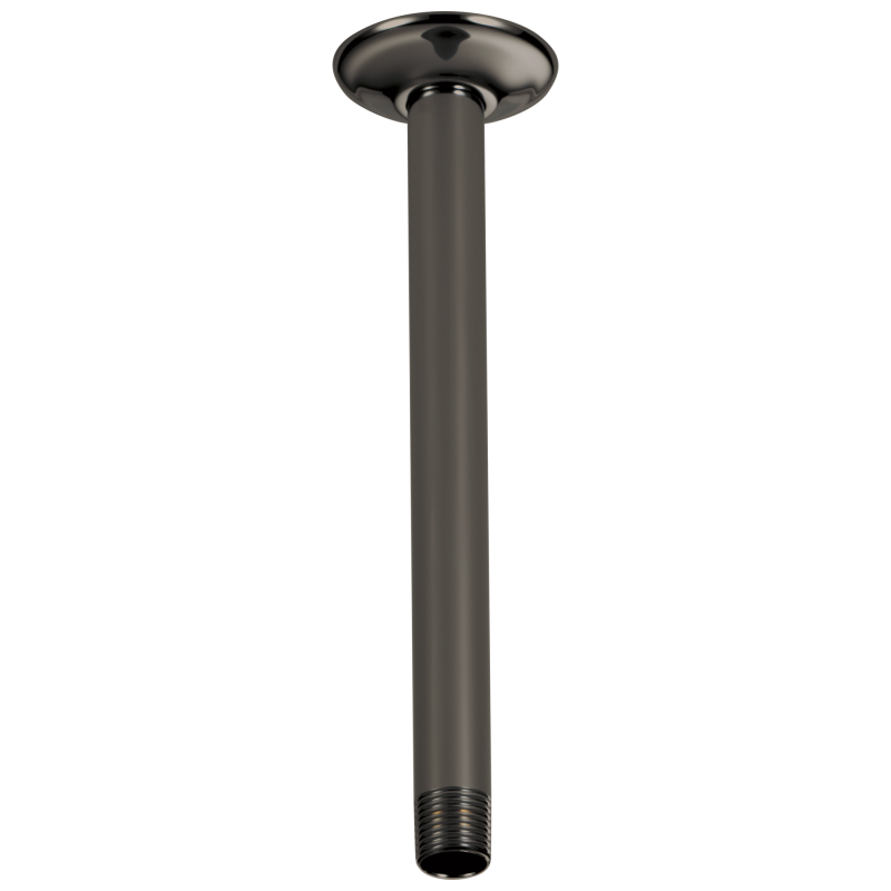 BRIZO Other 10" Ceiling Mount Shower Arm And Round Flange — Brilliance Black Onyx