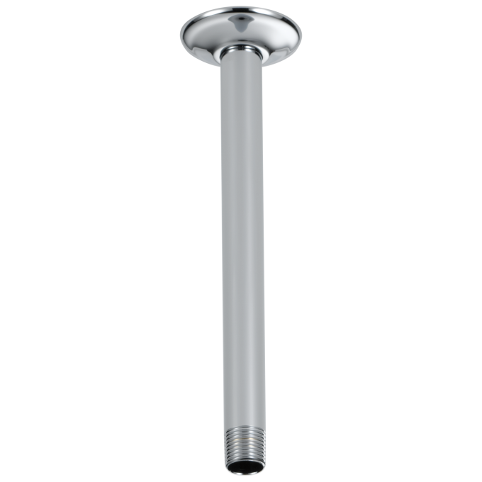 BRIZO Essential Shower 10" Ceiling Mount Shower Arm And Round Flange — Chrome