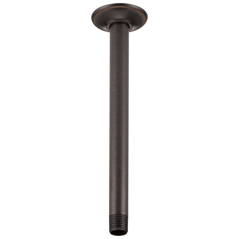 BRIZO Essential Shower 10" Ceiling Mount Shower Arm And Round Flange — Venetian Bronze