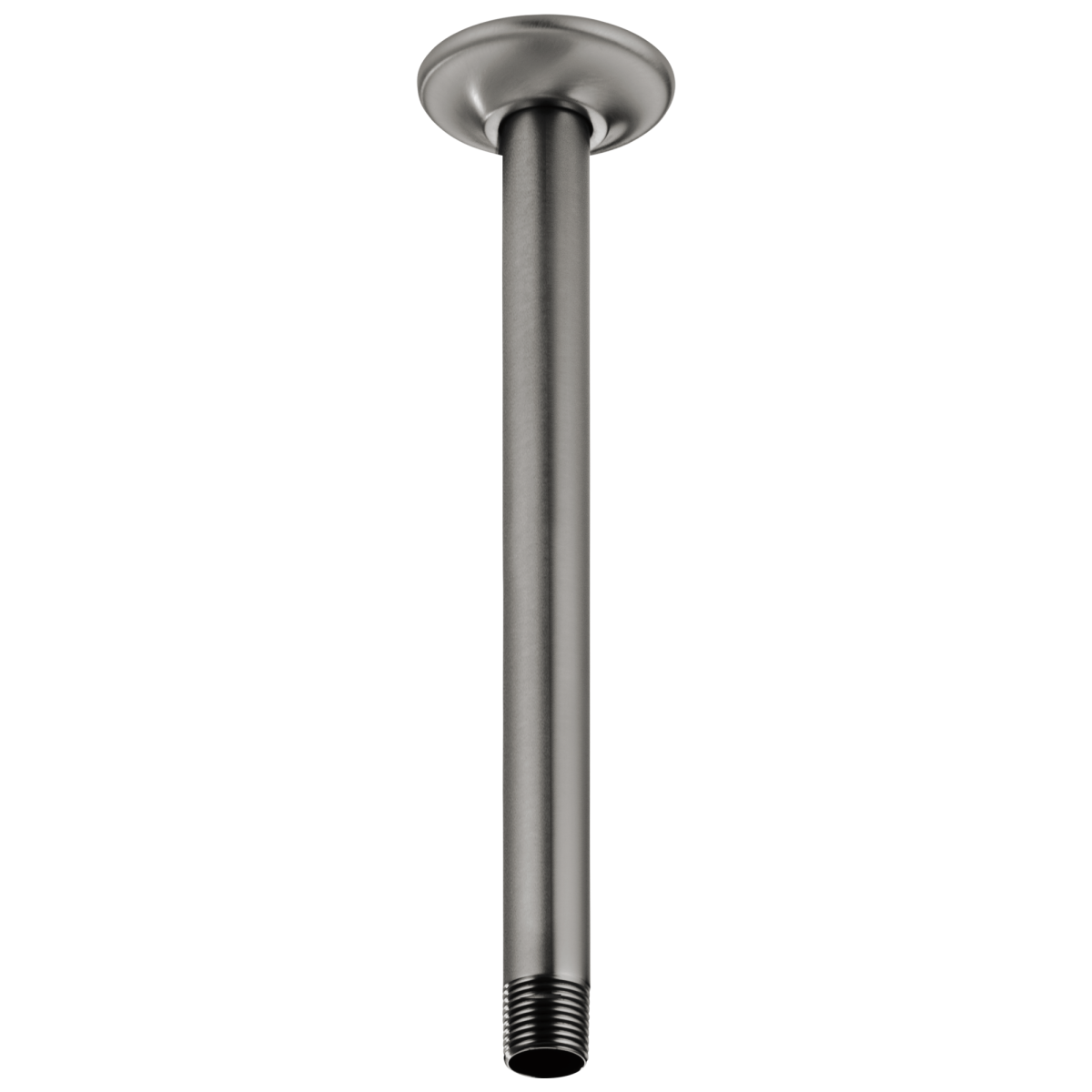BRIZO Essential Shower 10" Ceiling Mount Shower Arm And Round Flange — Luxe Steel