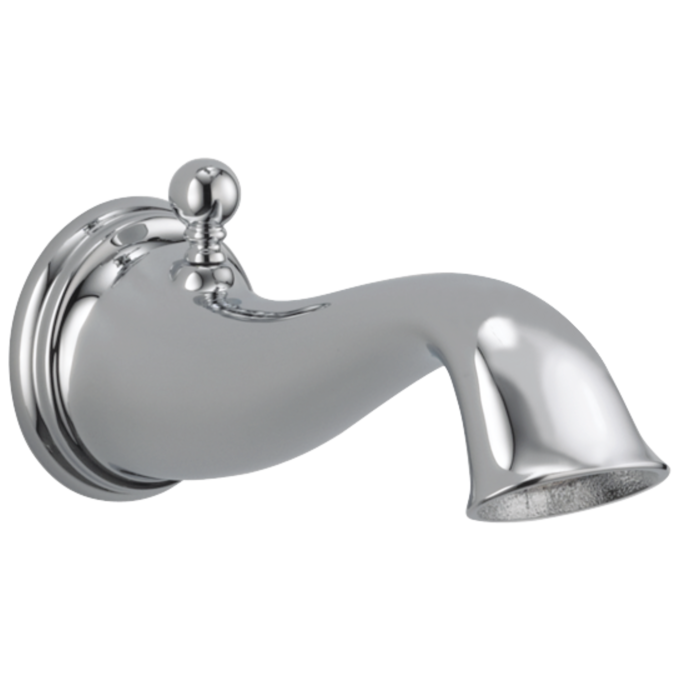 BRIZO Traditional Tub Spout - Pull-up Diverter — Chrome