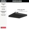 DELTA Universal Showering Components Raincan Single-Setting Shower Head — Matte Black