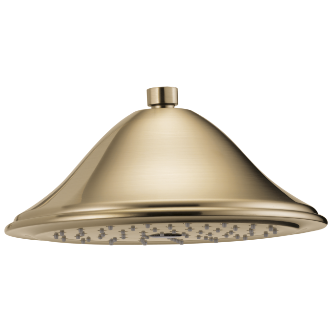 BRIZO Traditional Round Raincan Showerhead — Luxe Gold