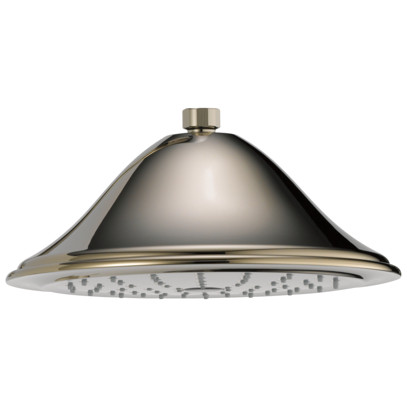 BRIZO Traditional Round Raincan Showerhead — Polished Nickel