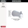 DELTA Other Tub Spout - Pull-Up Diverter — Chrome