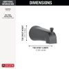 DELTA Other Tub Spout - Pull-Up Diverter — Oil Rubbed Bronze