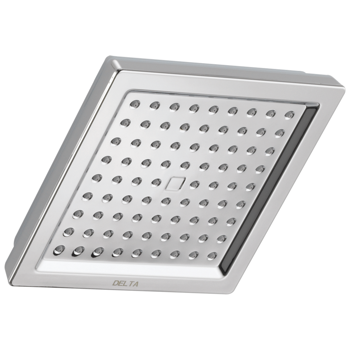 DELTA Universal Showering Components Single-Setting Raincan Shower Head — Spotshield Stainless