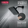DELTA Universal Showering Components Single-Setting Raincan Shower Head — Matte Black