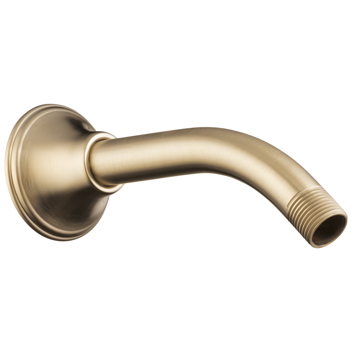 BRIZO Essential Shower 7" Classic Wall Mount Shower Arm And Flange — Luxe Gold