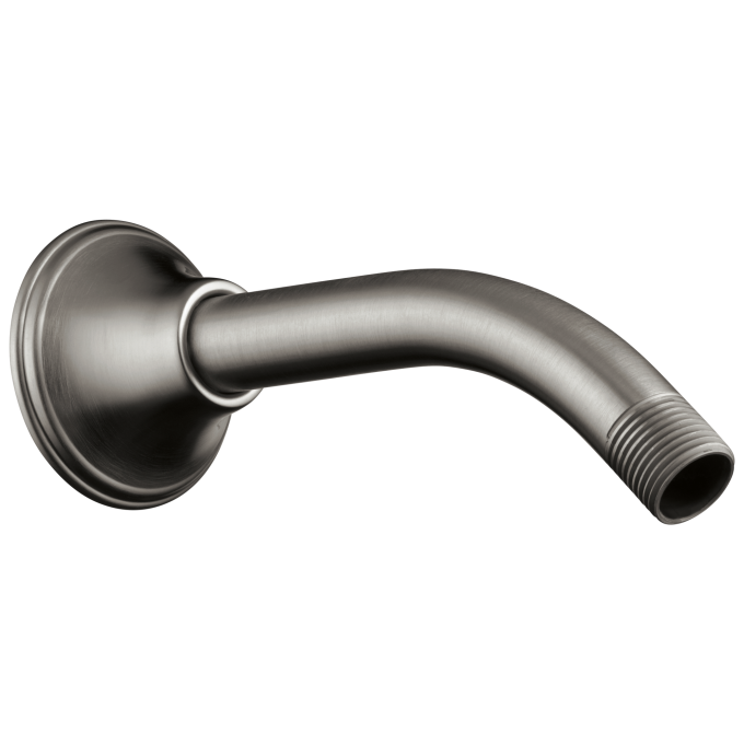 BRIZO Essential Shower 7" Classic Wall Mount Shower Arm And Flange — Luxe Steel